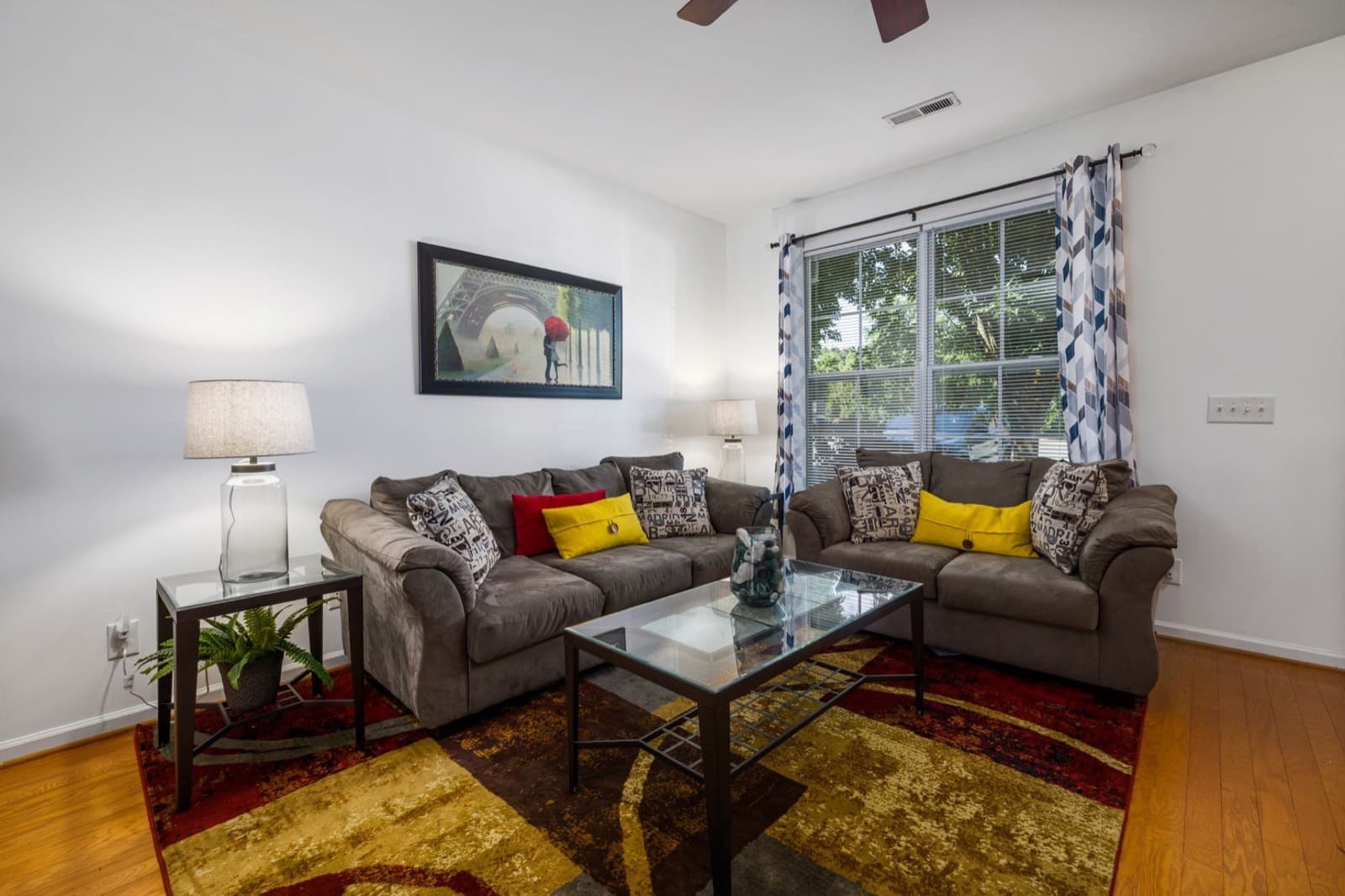 HVAC service in Cleveland, North Carolina: Welcoming home interior with natural light