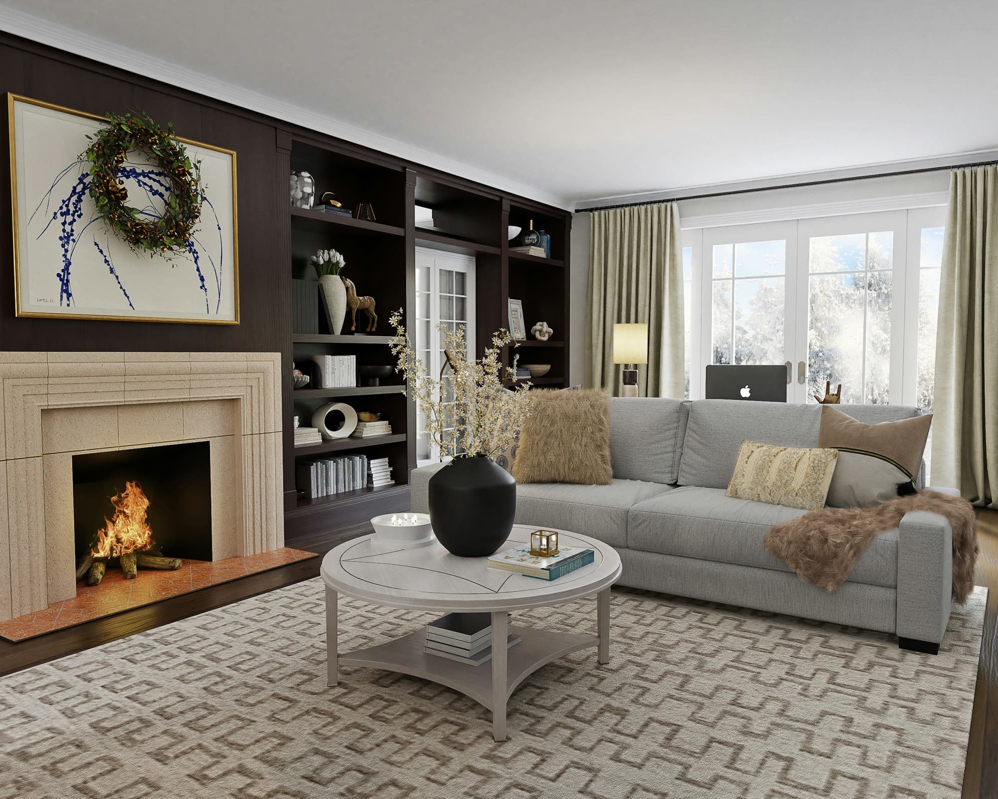 HVAC service in Princeton, North Carolina — Comfortable living room in a North Carolina home