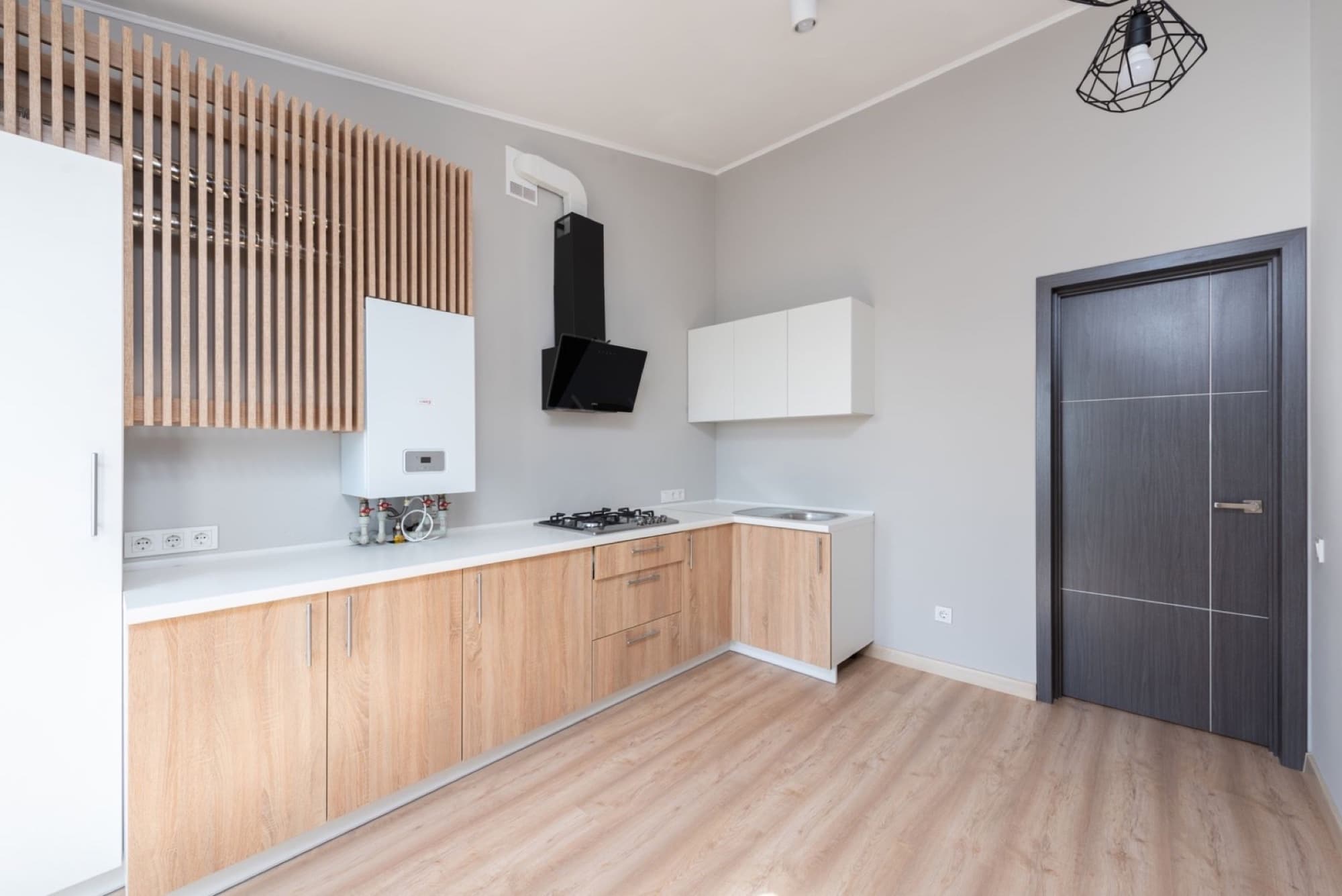 Home ductwork and ventilation system in a residential mechanical space