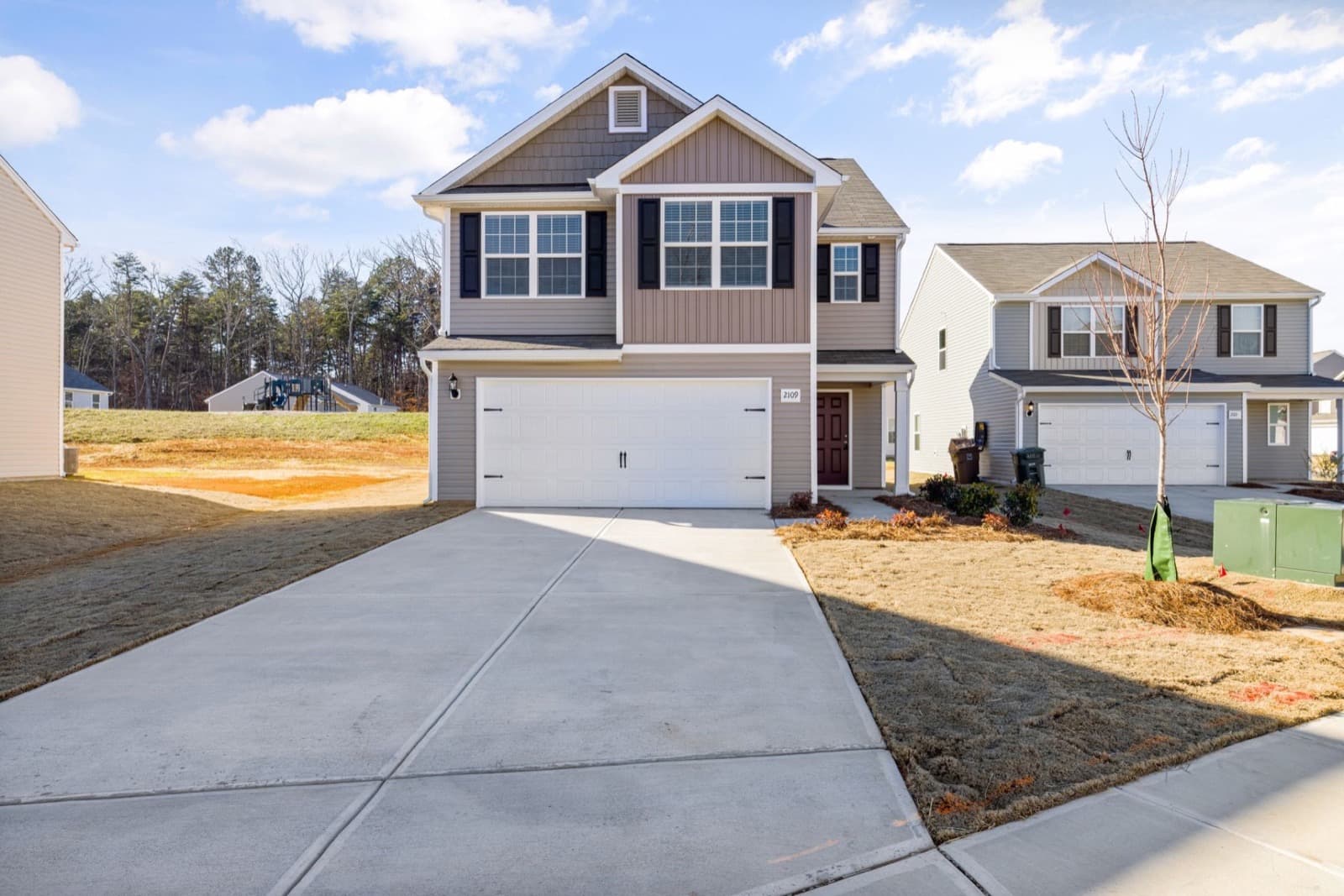 HVAC service in Raleigh, North Carolina: Suburban home in North Carolina