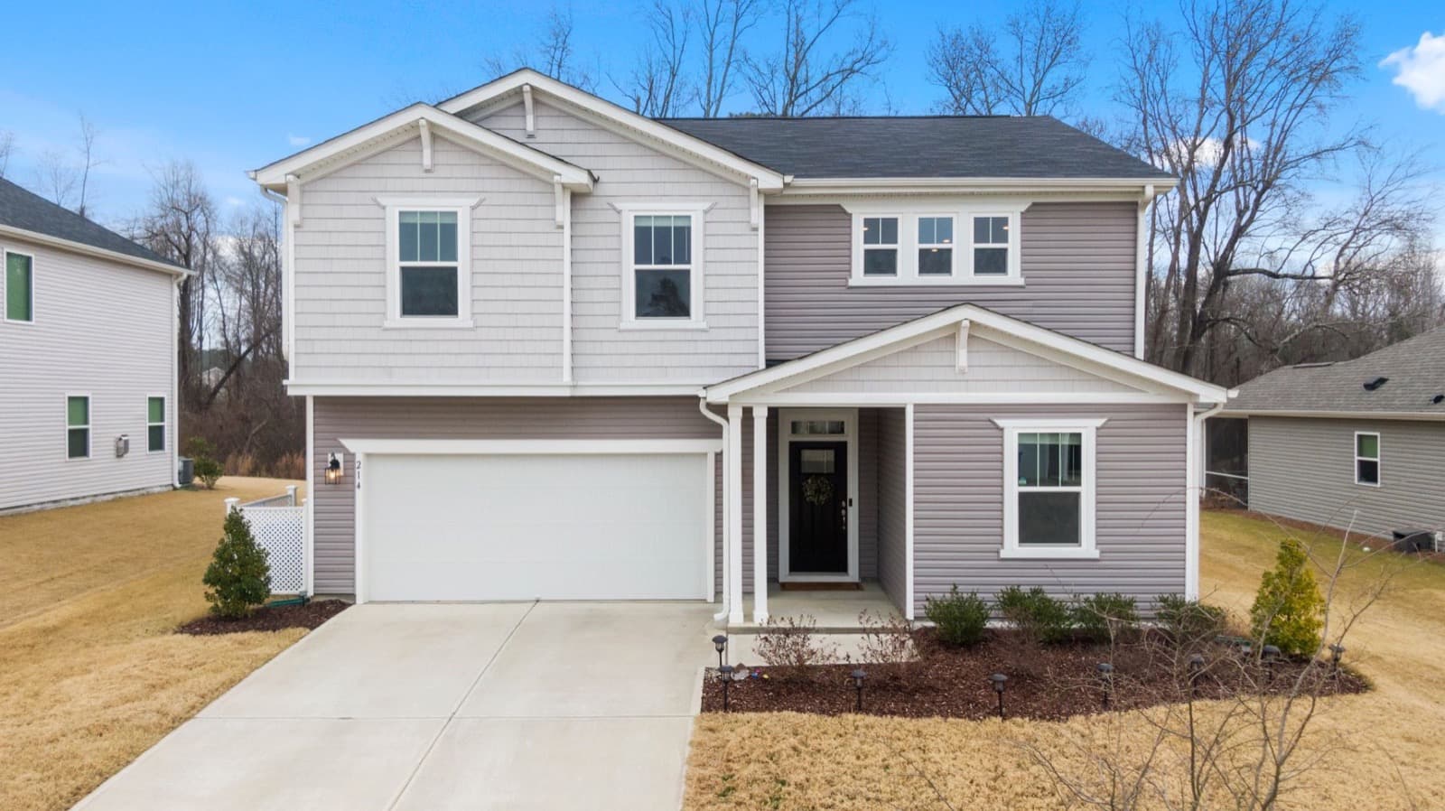 HVAC service in Smithfield, North Carolina: Brick home in a North Carolina neighborhood